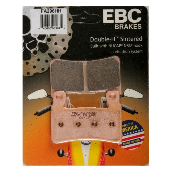 EBC Double-H Sintered Front Brake Pads for Harley Davidson Fat Boy (FA296HH)