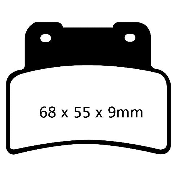 EBC Double-H Sintered Front Brake Pads for Aprilia Mana 850 GT (FA432HH) - Image 2
