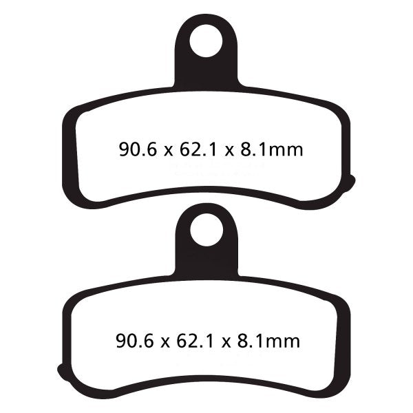 EBC Double-H Sintered Front Brake Pads for Harley Davidson Softail Breakout (FA457HH) - Image 2
