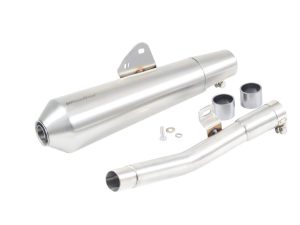 Powerage Exhaust Slip-On Exhaust for RE BEAR 650 with de-cat Pipe – Cone Type