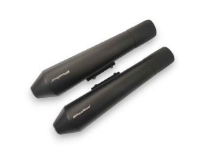 Powerage Slip-Ons Exhaust For RE 650 Twins Black – Short