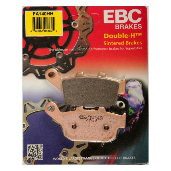 EBC Double-H Sintered Rear Brake Pads for Kawasaki Z800 (2013-2016) FA140HH