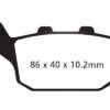 EBC Double-H Sintered Rear Brake Pads for Triumph Tiger 800 (FA140HH) - Image 2