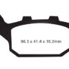 EBC Double-H Sintered Rear Brake Pads for Kawasaki Versys 300 (FA197HH) - Image 2
