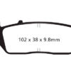 EBC Double-H Sintered Rear Brake Pads for Indian Chief Vintage Spoke Wheel (FA196HH) - Image 2