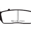 EBC Double-H Sintered Rear Brake Pads for KTM RC8 (FA226HH) - Image 2