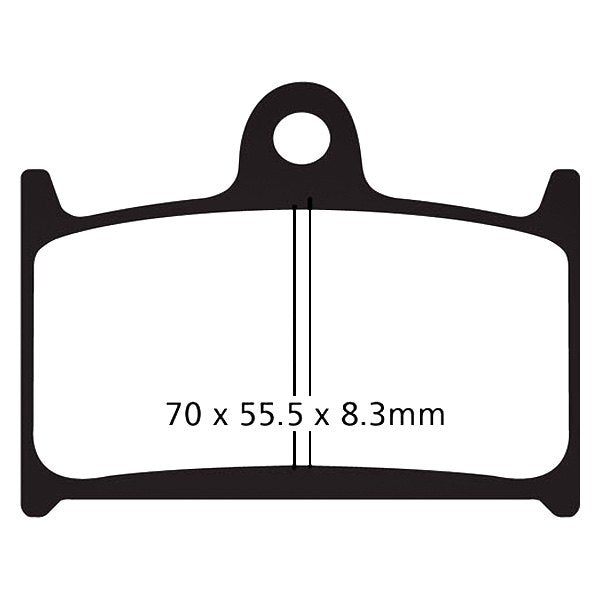 EBC Double-H Sintered Front Brake Pads for Triumph Rocket 3 (FA236HH) - Image 2