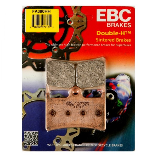 EBC Double-H Sintered Front Brake Pads for Yamaha YZF R1 (FA380HH)