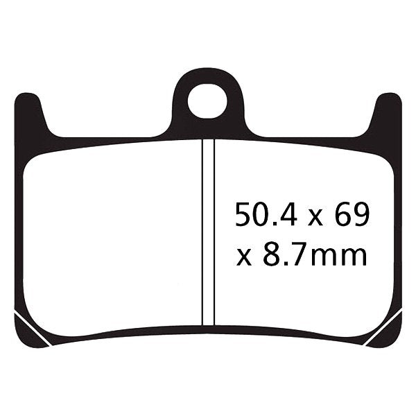 EBC Double-H Sintered Front Brake Pads for Yamaha YZF R1 (FA380HH) - Image 2