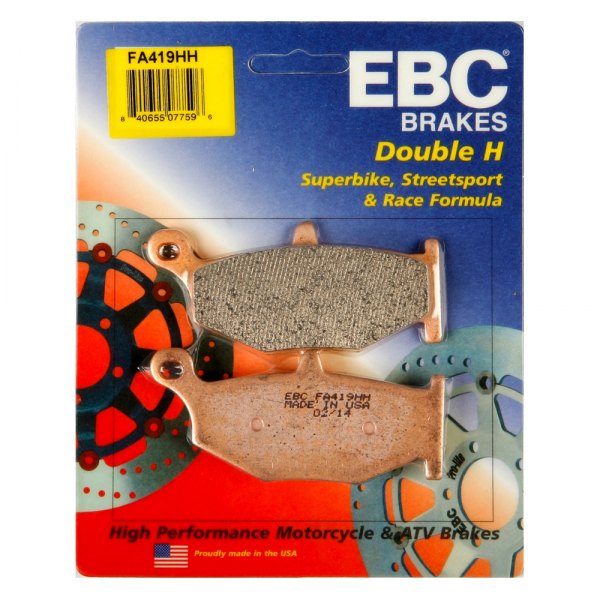 EBC Double-H Sintered Rear Brake Pads for Suzuki Hayabusa 2008-Current (FA419HH)