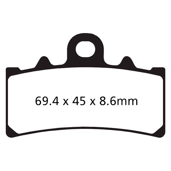 EBC Double-H Sintered Front Brake Pads for KTM RC 390 (FA606HH) - Image 2